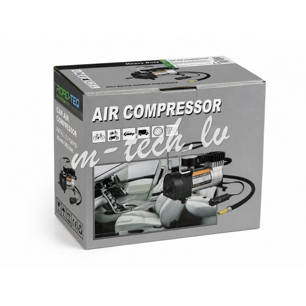 PAC06 - Car air compressor metal ROAD-TEQ 12V 150 PSI 30mm 30L/min. Rīga - foto 1