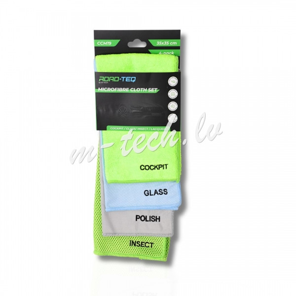 CCM19 - Microfiber cloth streak-free primary set. 4 pcs. 35x35cm Rīga - foto 1