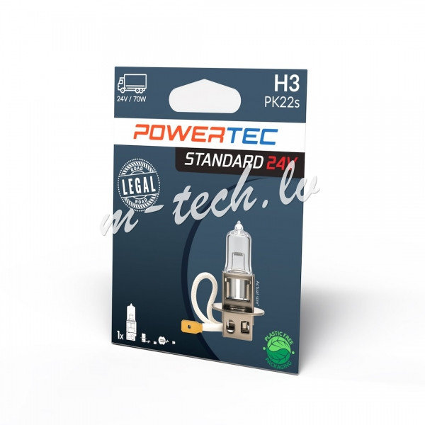 PTZ903-01B - Powertec H3 24V 70W PK22s Rīga - foto 1