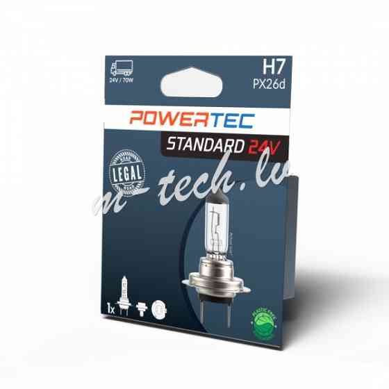 PTZ907-01B - Powertec H7 24V 70W PX26d Rīga