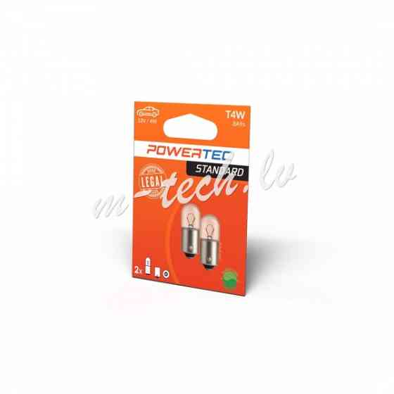 PTZ13-02B - Powertec T4W 12V 4W BA9s Rīga