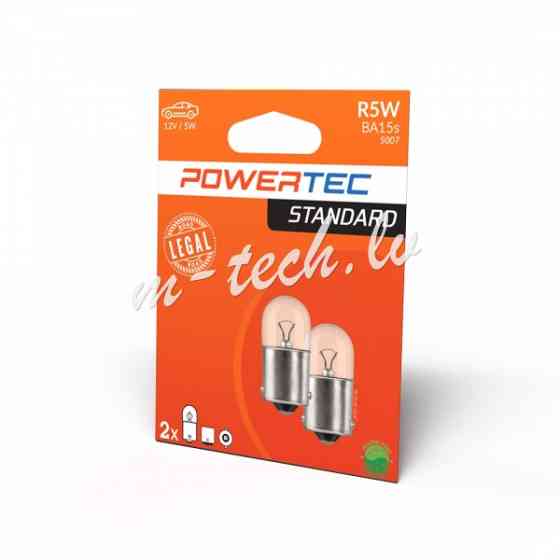 PTZ40-02B - Powertec R5W T16 12V 5W BA15s Rīga