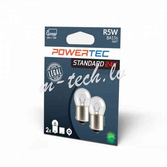 PTZ930-02B - Powertec R5W G18 24V 5W BA15s Rīga