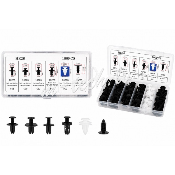 CT-RC10 - Car retainer clips - set 100pcs Rīga - foto 1