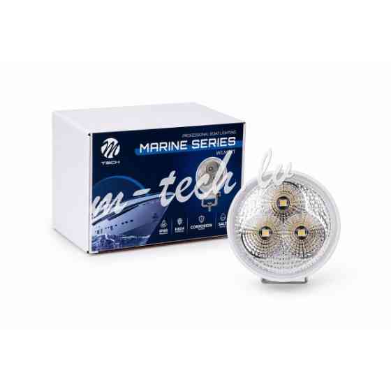 WLM202 - M-TECH Work Light Marine 40W 4x10W LED  4.0" 12/24V IP68 Flood Rīga