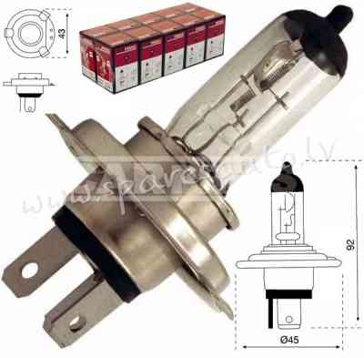 79780237 - H4 12V 60/55W H4.(K) 9003 - Spuldzite - UNSORTED HALOGĒNA SPULDZES Rīga
