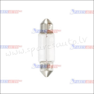 99ZP032C - C10W 10PC., MAGNETI MARELLI 10PC., 35MM, C10W: 12V; 10W; SV8.5-8; 35mm; - Spuldzite - UNS Rīga - foto 1
