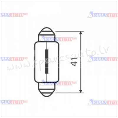99ZP033C(1) - C10W 41MM, C10W: 12V; 10W; SV8.5-8; 41mm; MAGNETI MARELLI - Spuldzite - UNSORTED HALOG Rīga