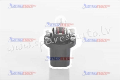 99ZP141A - 1,2W 10PC., 12V,1,2W,black cap,B8.5d - Spuldzite - UNSORTED HALOGĒNA SPULDZES Rīga - foto 1