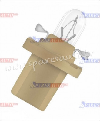 99ZP144A - 1,5W 10PC., 12V,1,5W,beige cap,Bx8.4d, OSRAM - Spuldzite - UNSORTED HALOGĒNA SPULDZES Рига - изображение 1