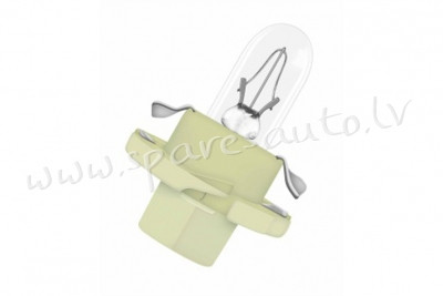 99ZP145A - 2W 10PC., 12V,2W, green cap,Bx8.4d, OSRAM - Spuldzite - UNSORTED HALOGĒNA SPULDZES Rīga - foto 1