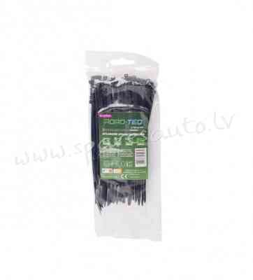 CTB-3X150 - Savilcēji, kabeļu skavas ROAD-TEQ Nylon Cable Ties. size: 2.5x150mm. 100 pcs. black. - K Рига