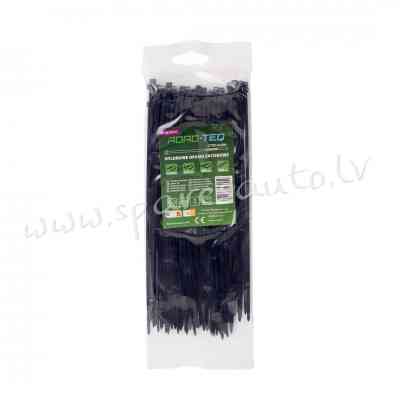 CTB-3X200 - Savilcēji, kabeļu skavas ROAD-TEQ Nylon Cable Ties. size: 2.5x200mm. 100 pcs. black. - K Рига