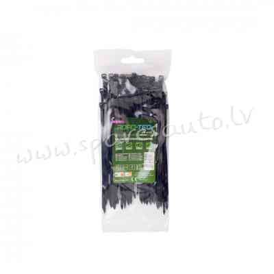 CTB-4X150 - Savilcēji, kabeļu skavas ROAD-TEQ Nylon Cable Ties. size: 3.6x150mm. 100 pcs. black. - K Рига