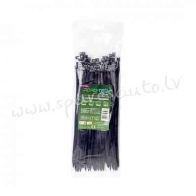 CTB-4X200 - ROAD-TEQ Nylon Cable Ties. size: 3.6x200mm. 100 pcs. black.  Savilcēji, kabeļu skavas -  Рига