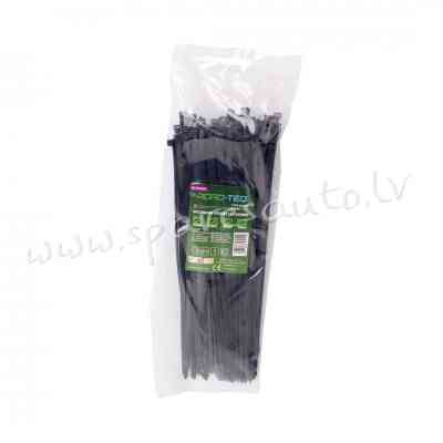 CTB-5X250 - ROAD-TEQ Nylon Cable Ties. size: 4.8x250mm. 100 pcs. black.  Savilcēji, kabeļu skavas -  Рига