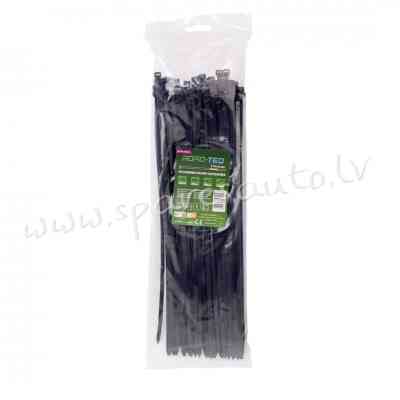 CTB-5X300 - ROAD-TEQ Nylon Cable Ties. size: 4.8x300mm. 100 pcs. black.  Savilcēji, kabeļu skavas -  Рига