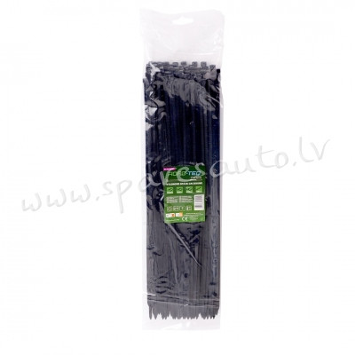 CTB-5X370 - ROAD-TEQ Nylon Cable Ties. size: 4.8x370mm. 100 pcs. black.  Savilcēji, kabeļu skavas -  Rīga - foto 1