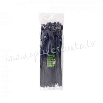 CTB-8X400 - ROAD-TEQ Nylon Cable Ties. size: 7.6x400mm. 100 pcs. black.  Savilcēji, kabeļu skavas -  Рига