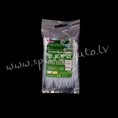 CTW-3X100 - Savilcēji, kabeļu skavas ROAD-TEQ Nylon Cable Ties. size: 2.5x100mm. 100 pcs. white. - K Рига
