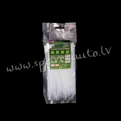 CTW-4X150 - Savilcēji, kabeļu skavas ROAD-TEQ Nylon Cable Ties. size: 3.6x150mm. 100 pcs. white. - K Рига