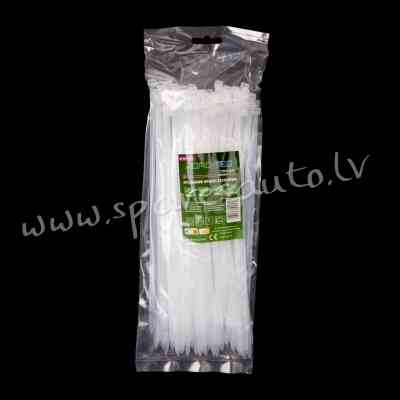 CTW-5X250 - ROAD-TEQ Nylon Cable Ties. size: 4.8x250mm. 100 pcs. white.  Savilcēji, kabeļu skavas -  Rīga