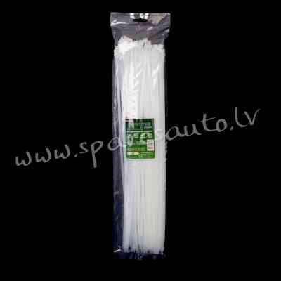 CTW-5X450 - ROAD-TEQ Nylon Cable Ties. size: 4.8x450mm. 100 pcs. white.  Savilcēji, kabeļu skavas -  Rīga