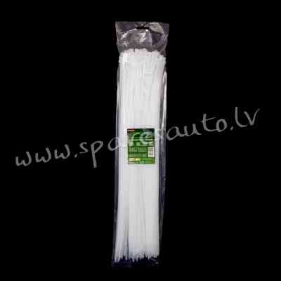 CTW-5X500 - Savilcēji, kabeļu skavas ROAD-TEQ Nylon Cable Ties. size: 4.8x500mm. 100 pcs. white. - K Rīga