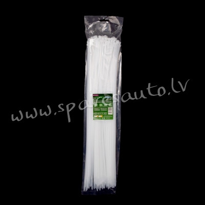 CTW-5X500 - Savilcēji, kabeļu skavas ROAD-TEQ Nylon Cable Ties. size: 4.8x500mm. 100 pcs. white. - K Rīga - foto 1