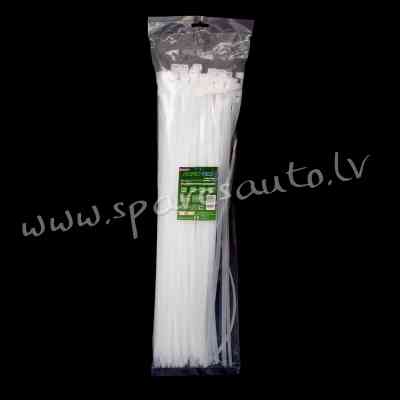 CTW-8X500 - ROAD-TEQ Nylon Cable Ties. size: 7.6x500mm. 100 pcs. white  Savilcēji, kabeļu skavas - K Rīga