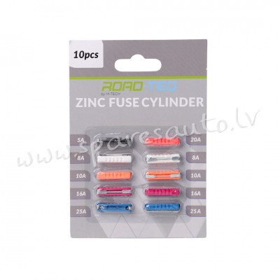 PFS002 - drošinātāju komplekts ZINC FUSE GBC. BLISTER CARD PACKING 10 PCS (5A. 8A x2. 10A x2. 16A x2 Rīga - foto 1