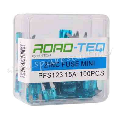 PFS123 - ZINC FUSE MINI. BOX PACKING 15A 100pcs/box - Drošinātāju Komplekts - UNSORTED AUTO PIEDERUM Rīga