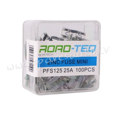 PFS125 - ZINC FUSE MINI. BOX PACKING 25A 100pcs/box - Drošinātāju Komplekts - UNSORTED AUTO PIEDERUM Rīga - foto 1