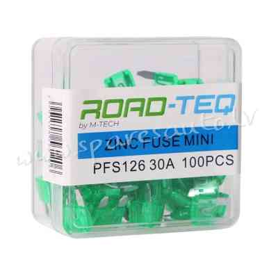 PFS126 - ZINC FUSE MINI. BOX PACKING 30A 100pcs/box - Drošinātāju Komplekts - UNSORTED AUTO PIEDERUM Rīga