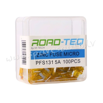 PFS131 - ZINC FUSE MICRO. BOX PACKING 5A 100pcs/box - Drošinātāju Komplekts - UNSORTED AUTO PIEDERUM Rīga - foto 1