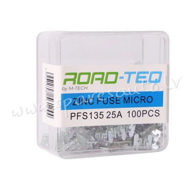 PFS135 - ZINC FUSE MICRO. BOX PACKING 25A 100pcs/box - Drošinātāju Komplekts - UNSORTED AUTO PIEDERU Rīga - foto 1