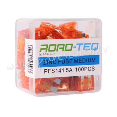 PFS141 - ZINC FUSE MEDIUM. BOX PACKING 5A 100pcs/box - Drošinātāju Komplekts - UNSORTED AUTO PIEDERU Rīga - foto 1