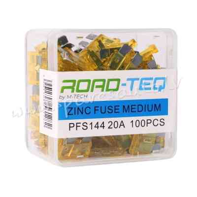 PFS144 - ZINC FUSE MEDIUM. BOX PACKING 20A 100pcs/box - Drošinātāju Komplekts - UNSORTED AUTO PIEDER Rīga