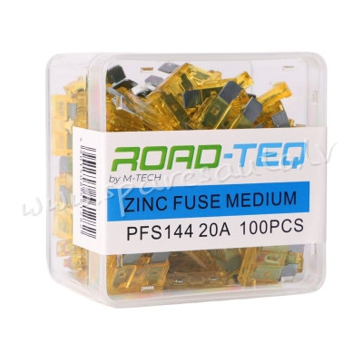 PFS144 - ZINC FUSE MEDIUM. BOX PACKING 20A 100pcs/box - Drošinātāju Komplekts - UNSORTED AUTO PIEDER Rīga - foto 1