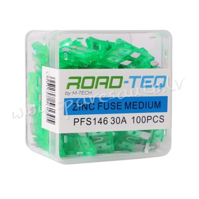 PFS146 - ZINC FUSE MEDIUM. BOX PACKING 30A 100pcs/box - Drošinātāju Komplekts - UNSORTED AUTO PIEDER Rīga - foto 1