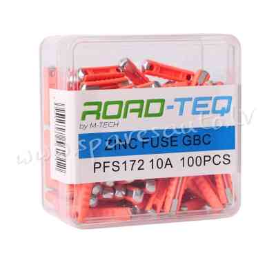 PFS172 - ZINC FUSE GBC. BOX PACKING 10A 100pcs/box - Drošinātāju Komplekts - UNSORTED AUTO PIEDERUMI Rīga