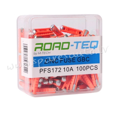 PFS172 - ZINC FUSE GBC. BOX PACKING 10A 100pcs/box - Drošinātāju Komplekts - UNSORTED AUTO PIEDERUMI Rīga - foto 1
