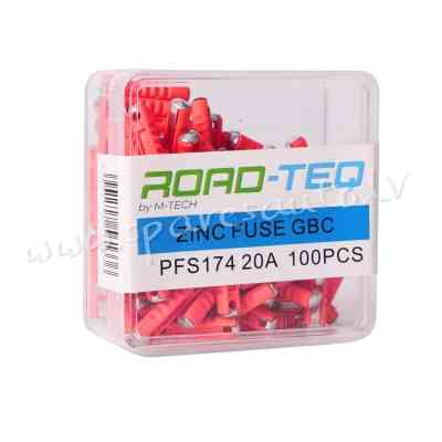 PFS174 - ZINC FUSE GBC. BOX PACKING 20A 100pcs/box - Drošinātāju Komplekts - UNSORTED AUTO PIEDERUMI Rīga