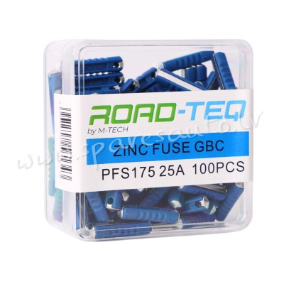PFS175 - ZINC FUSE GBC. BOX PACKING 25A 100pcs/box - Drošinātāju Komplekts - UNSORTED AUTO PIEDERUMI Rīga - foto 1