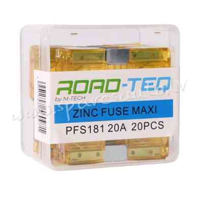 PFS181 - ZINC FUSE MAXI. BOX PACKING 20A 20pcs/box - Drošinātāju Komplekts - UNSORTED AUTO PIEDERUMI Rīga
