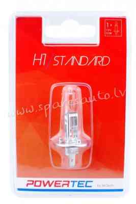PTZ1-01B - H1 Powertec Standard H1 12V Blister - Spuldzite - UNSORTED HALOGĒNA SPULDZES Rīga