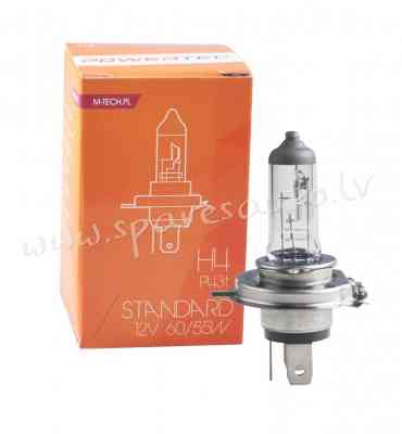 PTZ4 - H4 Powertec Standard H4 12V - Spuldzite - UNSORTED HALOGĒNA SPULDZES Rīga