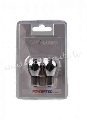 PTZCH19-02B - P21W Powertec P21W S25 12V 21W BA15s Chrome - Spuldzite - UNSORTED HALOGĒNA SPULDZES Rīga