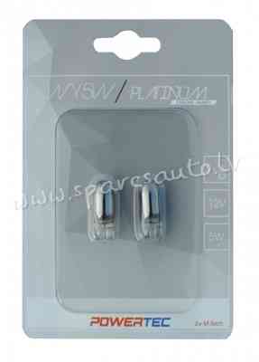 PTZCH28-02B - WY5W Powertec Platinum WY5W T10 5W Wedge 12V CHROME Blister - Spuldzite - UNSORTED HAL Rīga