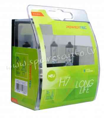 PTZLL7-DUO - H7 POWERTEC DUO BOX H7 POWERTEC LONG LIFE 12V - Spuldzite Powertec Komplekts - UNSORTED Rīga